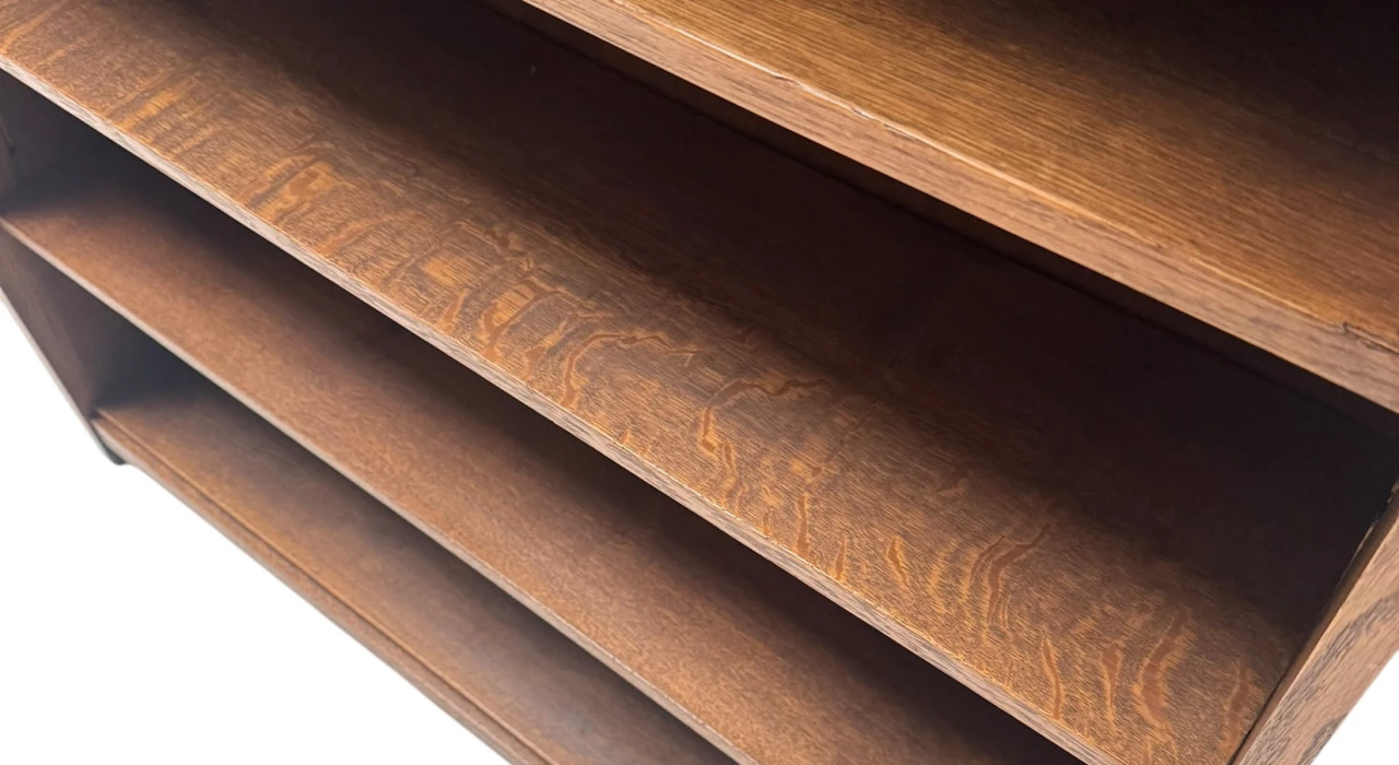 Art Deco Amsterdamse School Open Bookcase by Willem Penaat for Metz & Co., 1920s